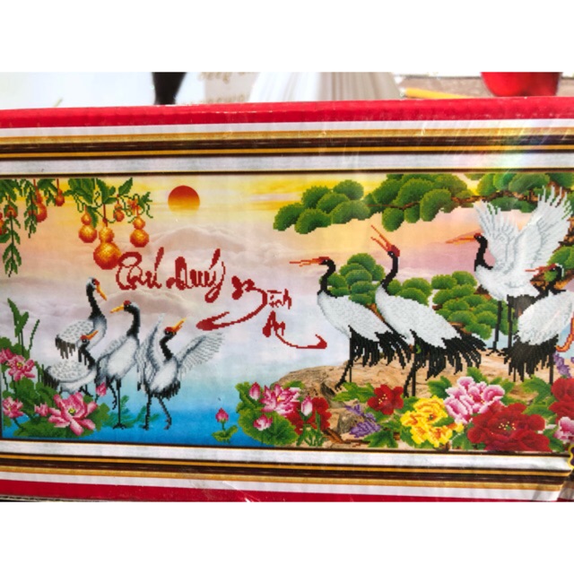 Tranh đính đá phú quý bình an DF259