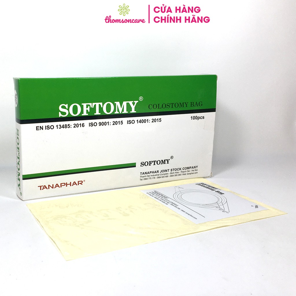 Túi hậu môn Softomy - Size 45 60 - Hộp 100 túi