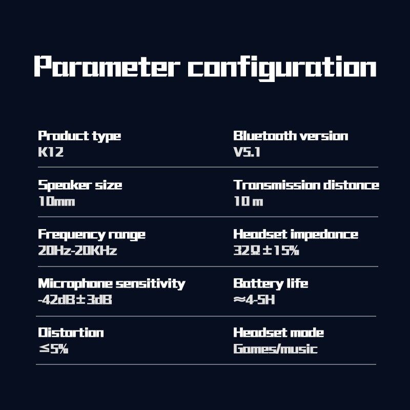 Tai Nghe Nhét Trong K12 TWS Bluetooth 5.0 Không Dây Âm Thanh Nổi Có Mic Cho E-Sports