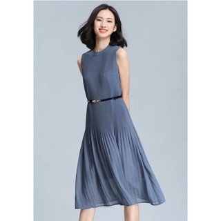 Váy maxi chất liệu chiffon cộc tay