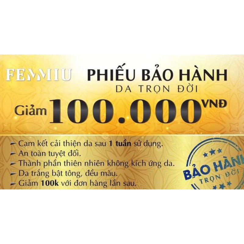 Combo 3 Kem Hút Nám - Thải Chì Femmiu [ Cam Kết chính Hãng ]