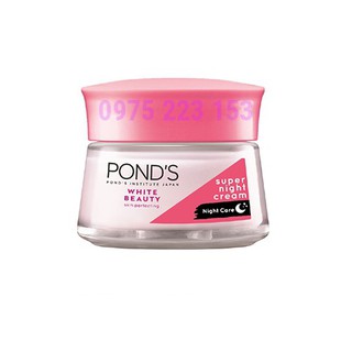 Mô tả sản phẩm Kem Dưỡng Da Trắng Hồng Rạng Rỡ Pond's White Beauty Ban Đêm (50g)