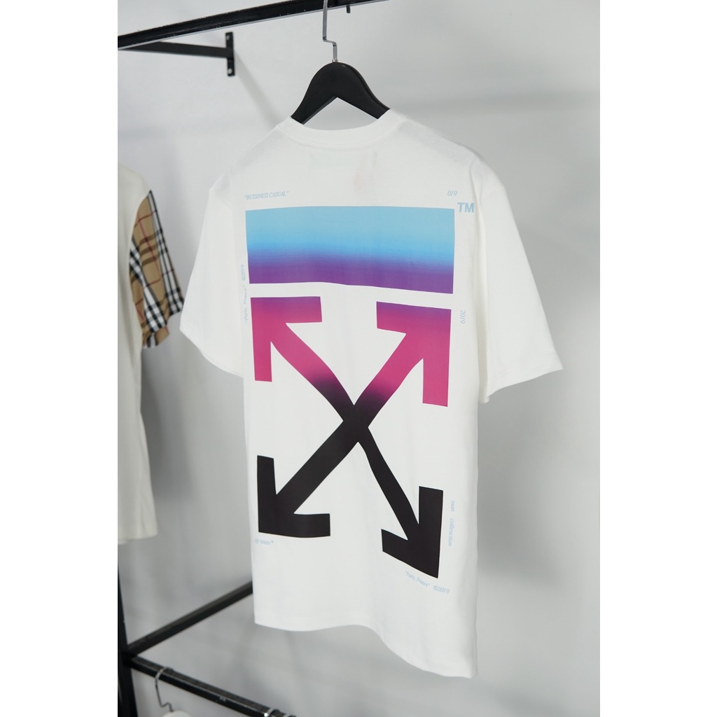Áo thun OFF WHITE Gradient Nam Nữ - Full tem tag LikeAuth