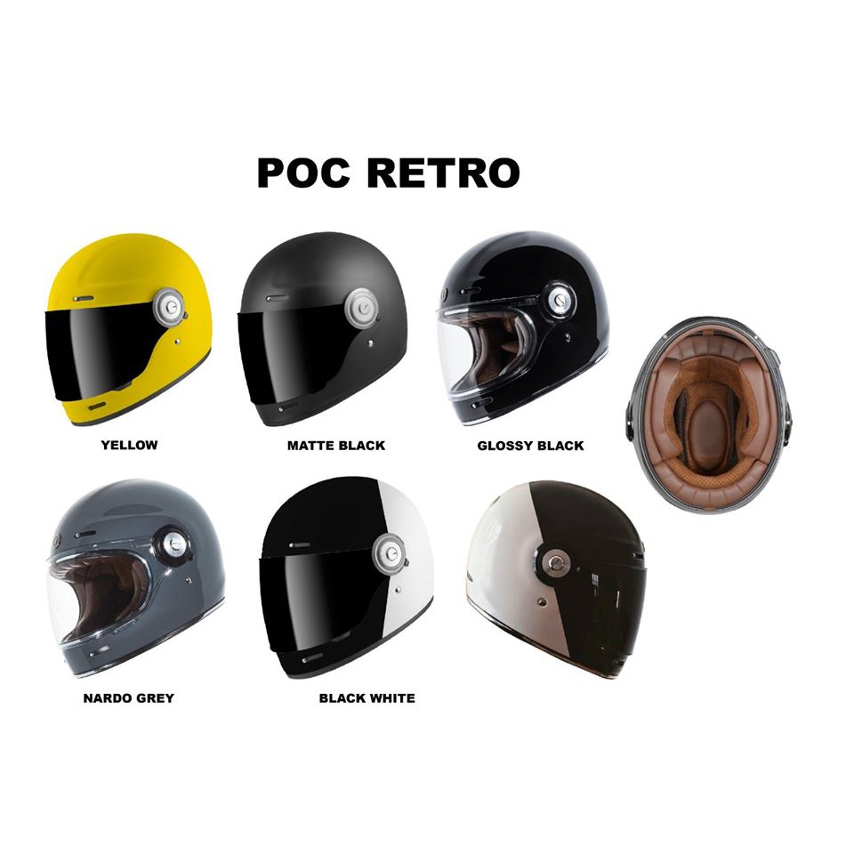 NÓN fullface POC RETRO BLACK & WHITE