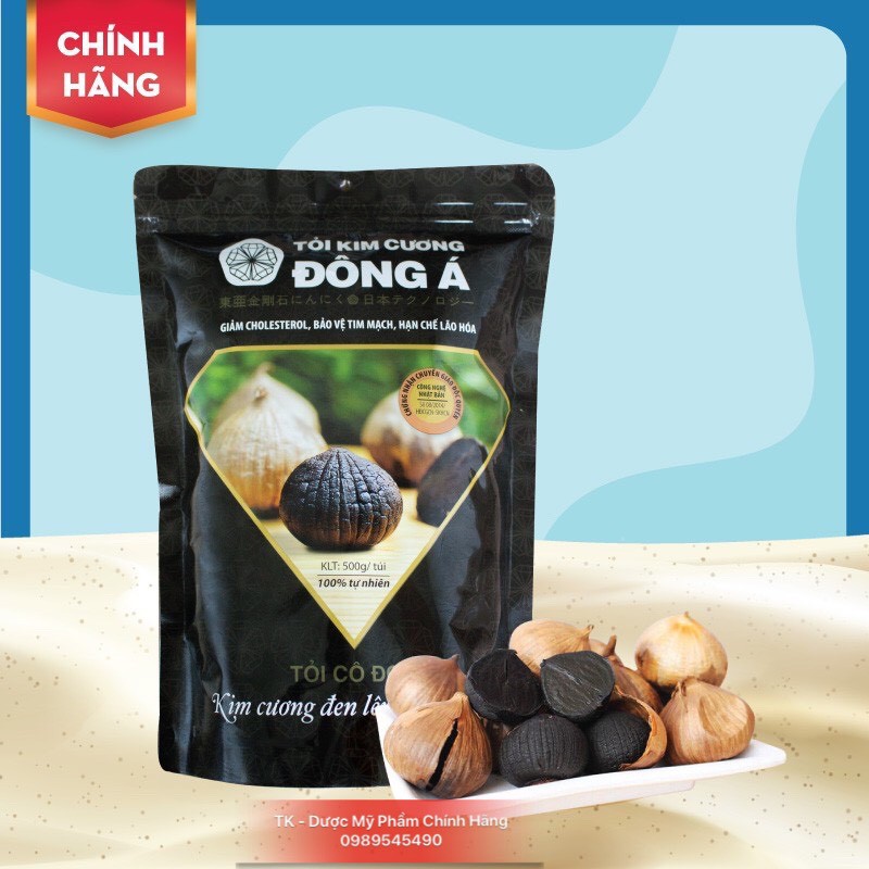 Tỏi Đen Kim Cương Đông Á - Túi 500g