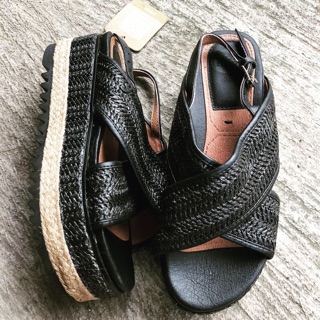 Giày sandal đế xuồng cói hãng Gios Eppo