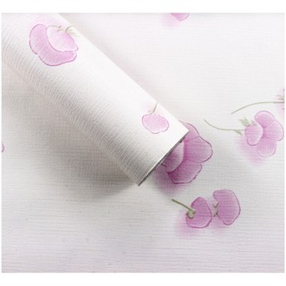 Decal giấy dán tường hoa nhỏ màu hồng