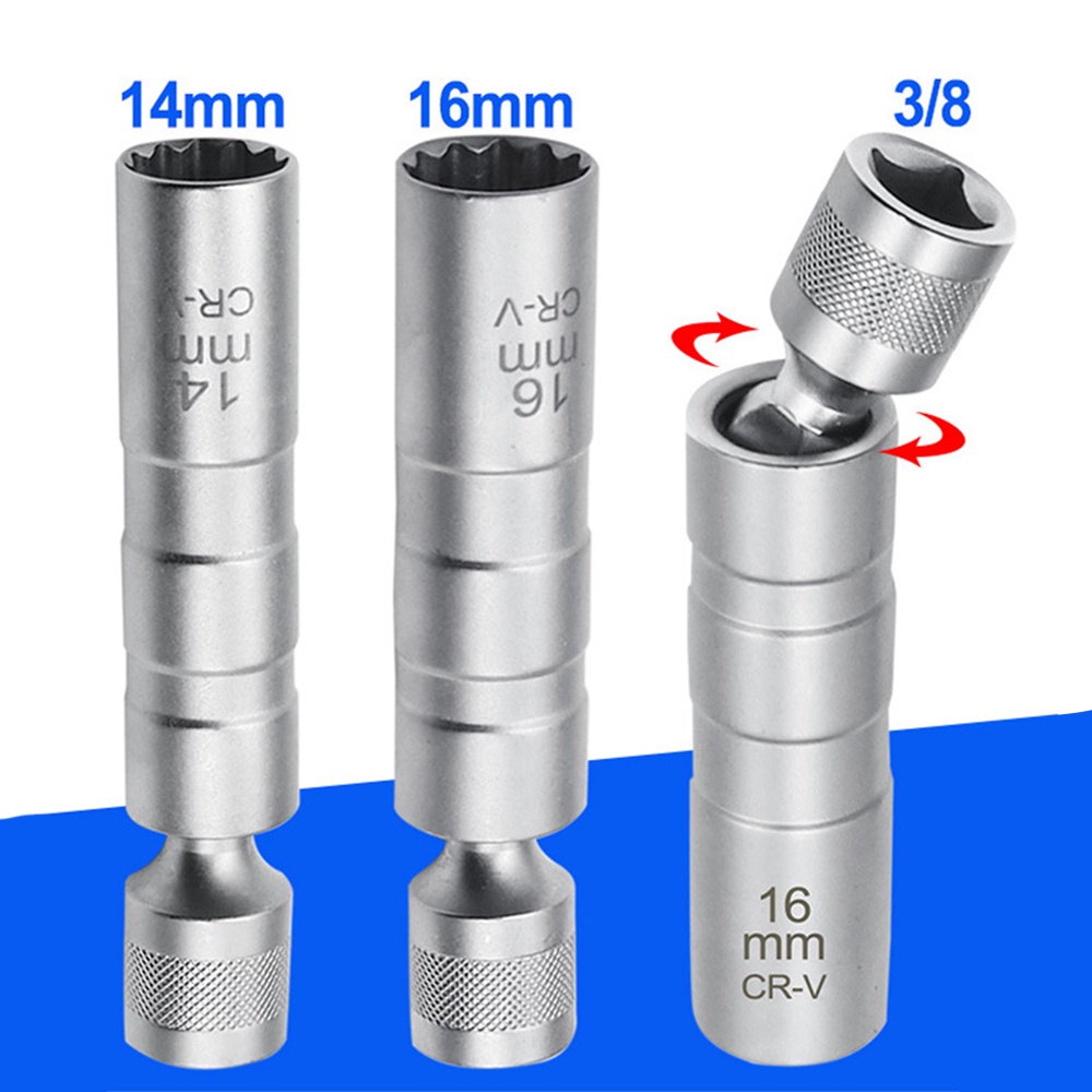 Chìa vặn bugi đánh lửa từ tính Aideepen 14 / 16mm 12 Góc 3 / 8 "tiện dụng