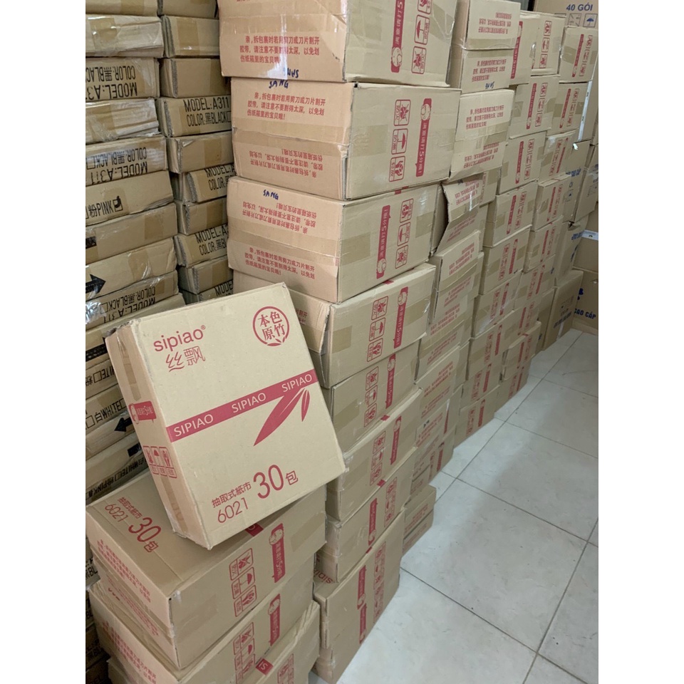 KHĂN GIẤY GẤU TRÚC - THÙNG 30 GÓI GIẤY ĂN GẤU TRÚC SIPIAO 6021 NỘI ĐỊA TRUNG