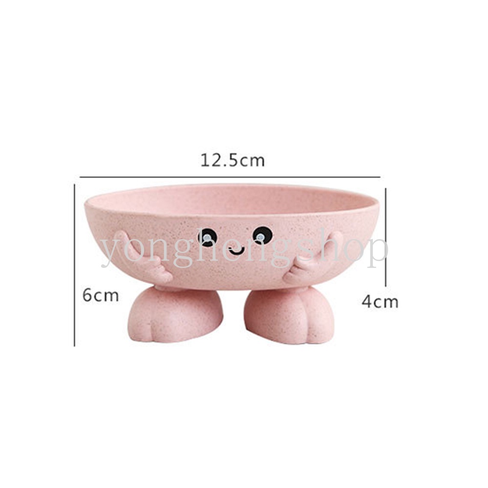 Khay Đựng Xà Phòng Bằng Chất Liệu Rơm Lúa Mì Họa Tiết Hoạt Hình Chống Trượt Tiện Dụng