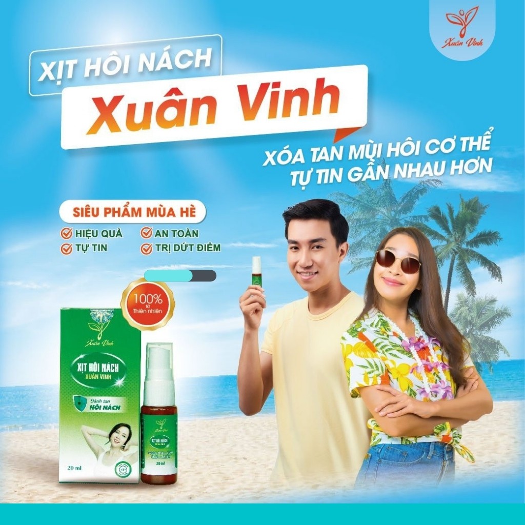 Xịt Hôi Nách 💕NACHVIC01💕 Xịt Khử Mùi Hôi Nách Xuân Vinh Ngăn Mồ Hôi Nách - Khử Mùi Cơ Thể Không Thâm Nách Vàng Áo 20ml | BigBuy360 - bigbuy360.vn