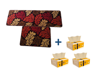 Combo 2 thảm nhà bếp hàng loại 1 + Tặng 01 gói giấy ăn Gấu trúc