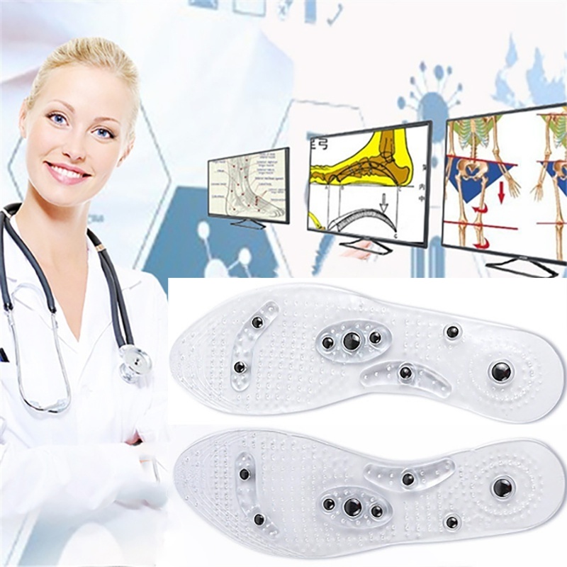 1 Cặp Miếng Lót Giày Mát Xa Giảm Đau Và Chăm Sóc Sức Khỏe