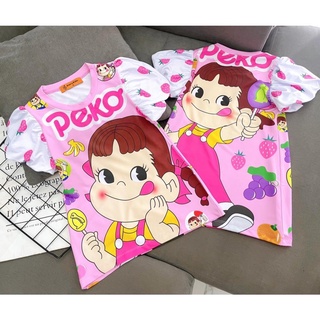 Đầm suông thun lạnh in 3D size đại cho bé gái từ 23 đến 45kg - Đầm váy bé gái - FREESHIP pikakidsqatexuongsi_q9