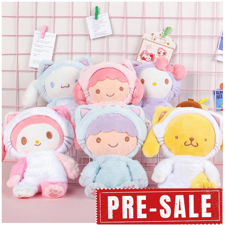 HELLOKITTY Thú Nhồi Bông Hình Hello Kitty Dễ Thương Phong Cách Nhật Bản