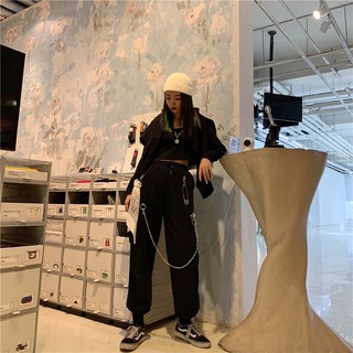 Quần túi hộp ulzzang đen