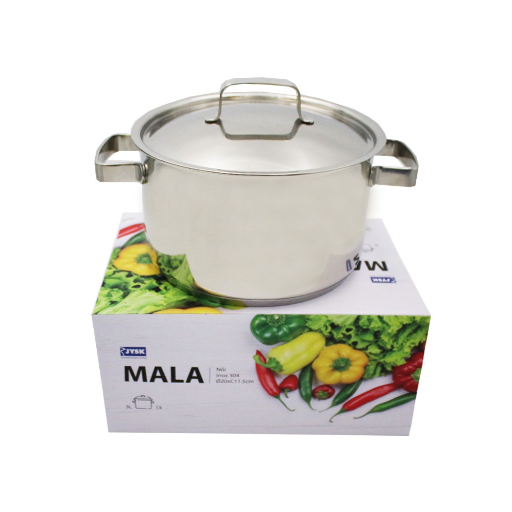 Nồi | JYSK Mala | inox 304 | 2 kích thước (3L và 5L)