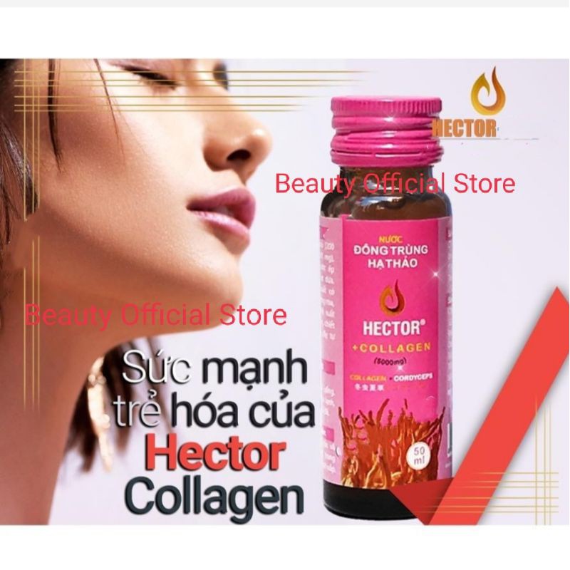 Nước Uống Đông trùng hạ thảo Hector Collagen Combo 2 Hộp 20 Chai