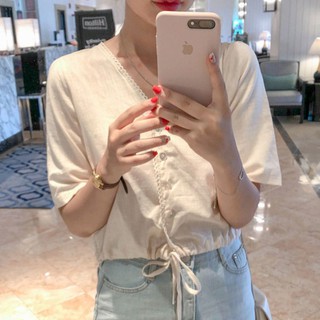 Áo croptop rút dây eo MA75