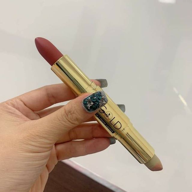 SON GOLD 2 ĐẦU MÀU ĐỎ THUẦN