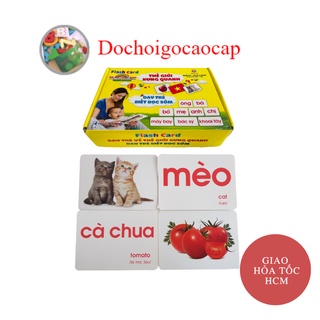 Thẻ học thông minh size lớn nhất A5 15x21 cm kết hợp dạy trẻ đọc sớm 2 trong 1