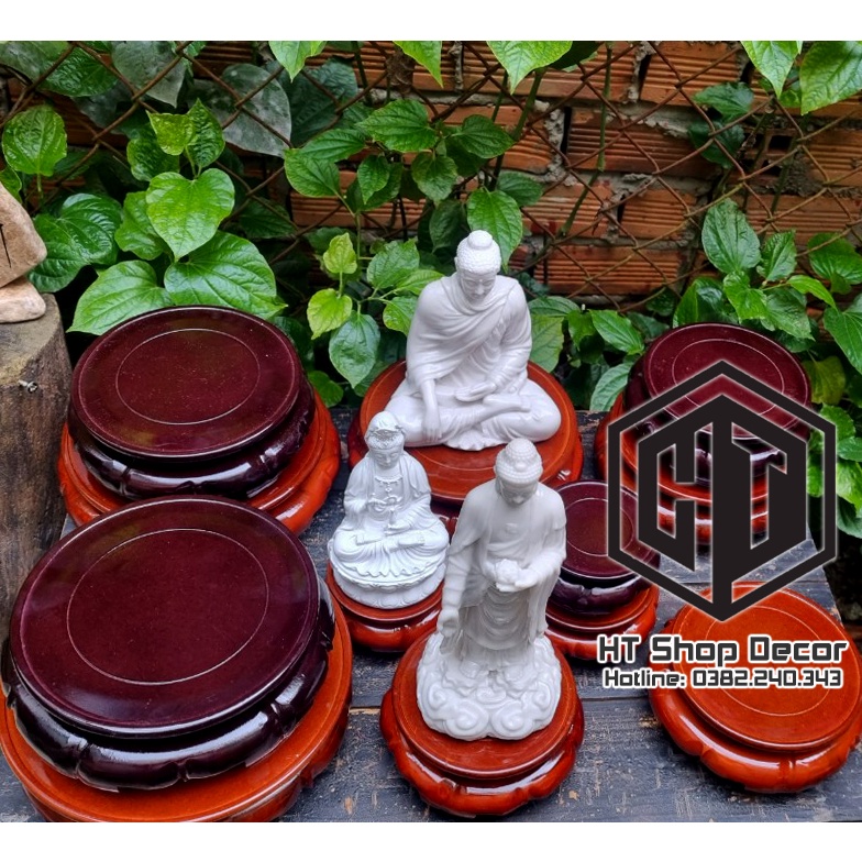 Đế gỗ tự nhiên để đặt tượng , trang trí phong thủy, trưng bày sản phẩm, để chậu hoa/tượng Phật
