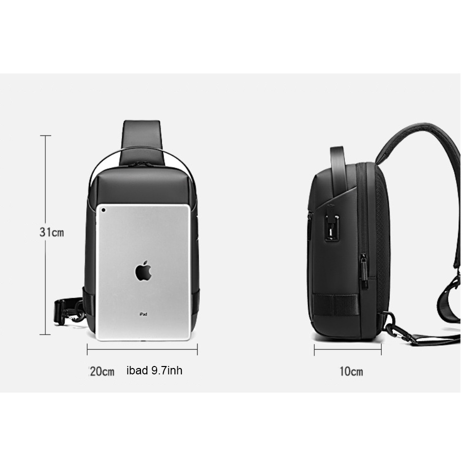 Túi đeo chéo đeo ngực nam cao cấp phong cách châu âu