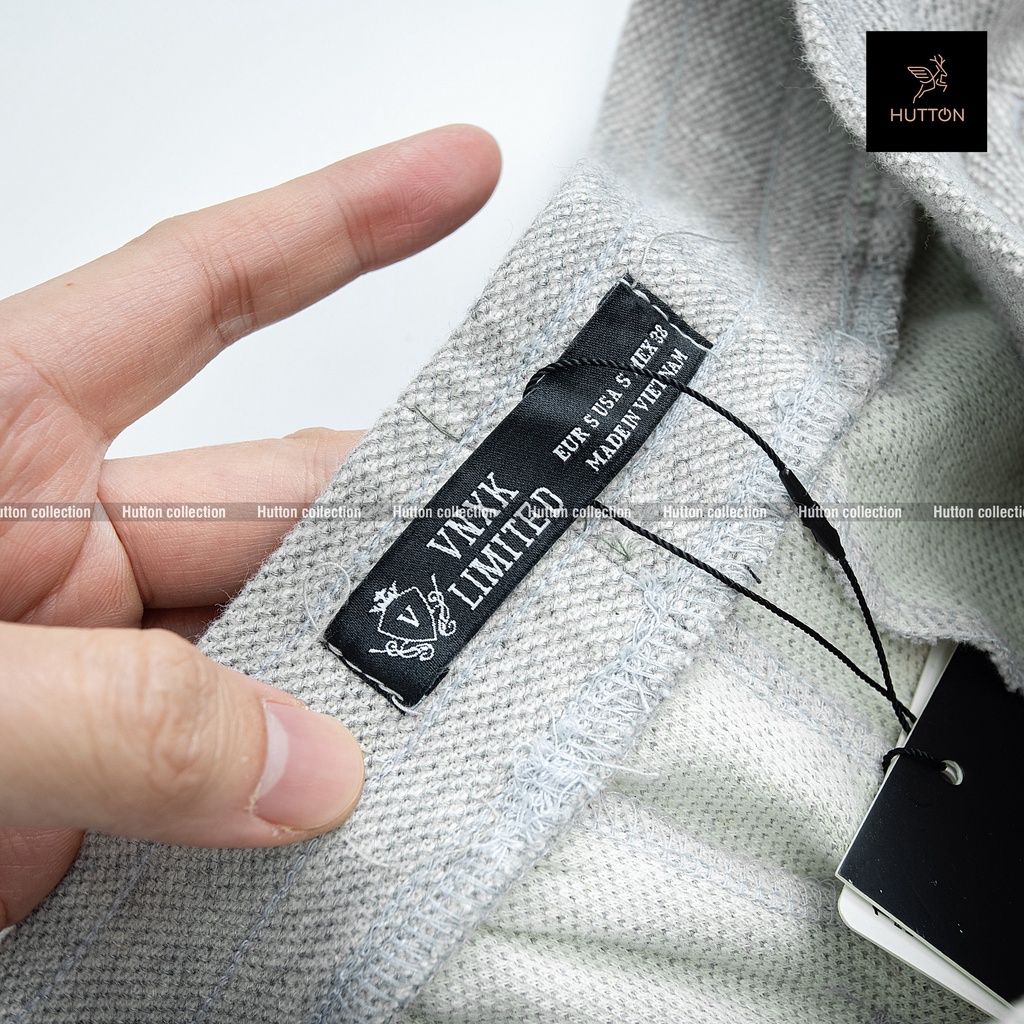 Quần JOGGER PIQUE COTTON GIÃN NHẸ GHI XÁM