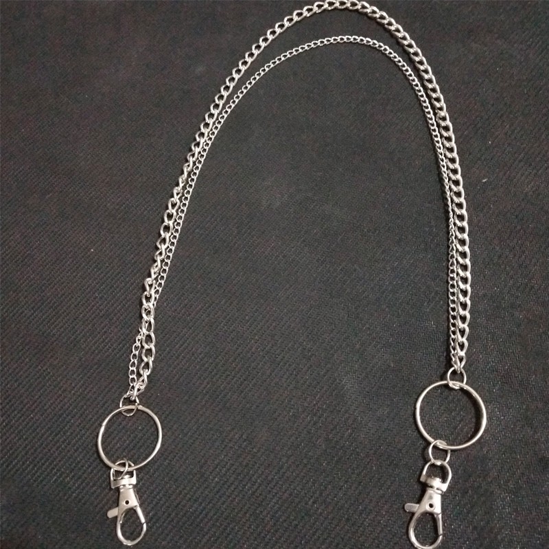 Chuỗi dây treo quần ba lô túi xách kim loại phong cách retro cá tính thời trang unisex