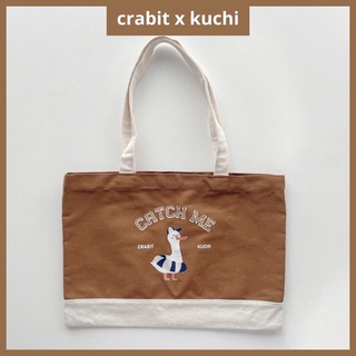 Túi đeo tote canvas hình ngỗng Crabit x Kuchi - Great like Goose