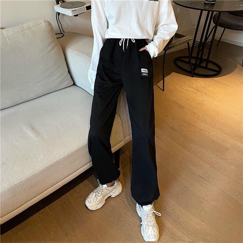 Quần jogger có dây rút chân siêu hot in hình cute 219