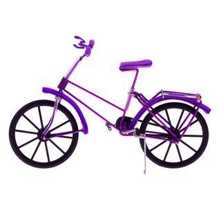 Mô hình xe đạp cổ điển màu tím tỉ lệ 1 : 10