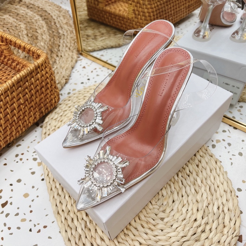 Sandal gót loe mica hoa đá mặt trời hàng loại 1