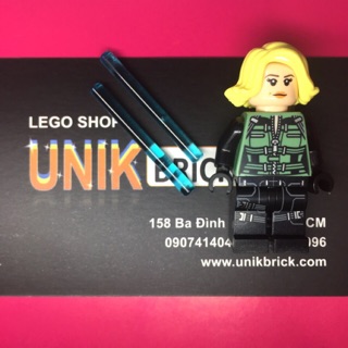 Lego UNIK BRICK Black Widow tóc vàng trong Super Heroes Avengers - Siêu anh hùng  chính hãng (như hình)