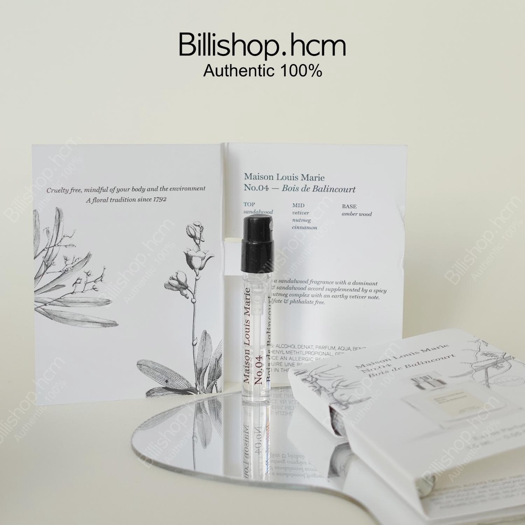 Vial 1,5ML nước hoa Maison Louis Marie No.04 EDP/Parfum oil