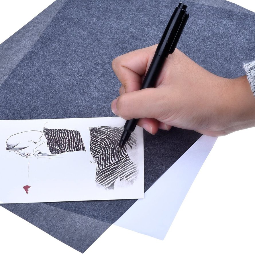100 cái A4 Giấy carbon Giấy carbon Truyền nhiệt Giấy có thể xóa được