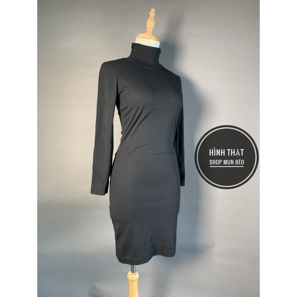 [MẪU MỚI] Đầm Body Tay Dài Cổ Lọ Thun Borip Thích Hợp Mặc Đi Tiệc Đi Làm Đi Chơi Phù Hợp Với Mọi Phong Cách | BigBuy360 - bigbuy360.vn