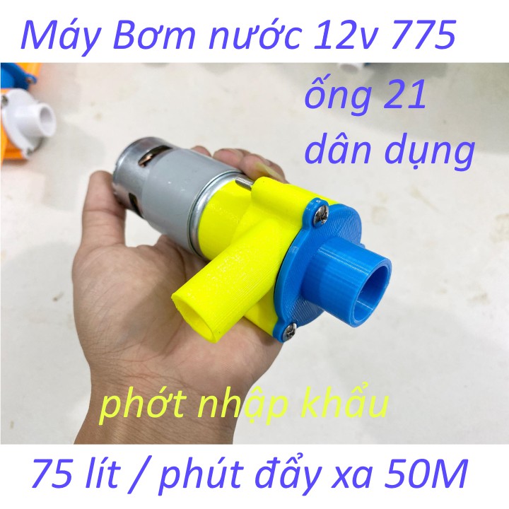 Máy bơm nước 12V từ động cơ 775