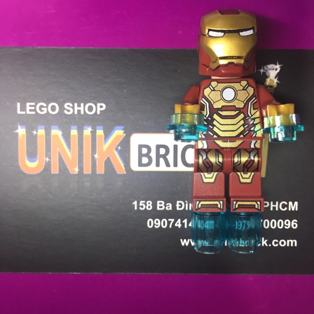 Lego UNIK BRICK Iron Man Mark 42 - Người sắt số 42 trong Super Heroes - Siêu anh hùng chính hãng (nh