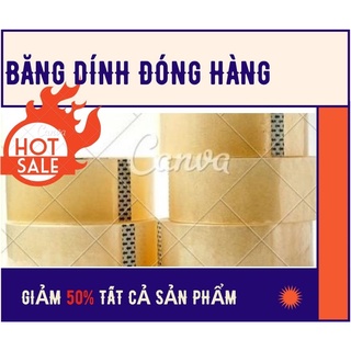 Băng dính keo trong gói hàng dán thùng cuộn 0,5kg giá xưởng siêu dính loại dày lõi mỏng BADI2021002