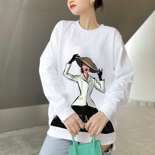 Áo sweater Temi premium "HAT GIRL " - nỉ cao cấp