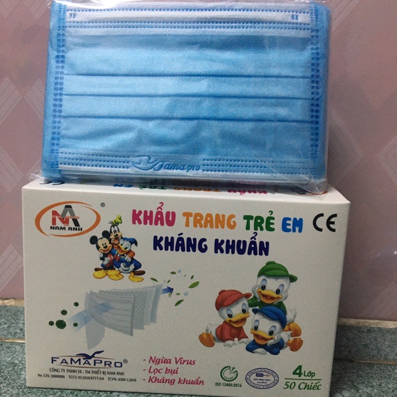 Khâu Trang Trẻ Em Kháng Khuẩn- Nam Anh