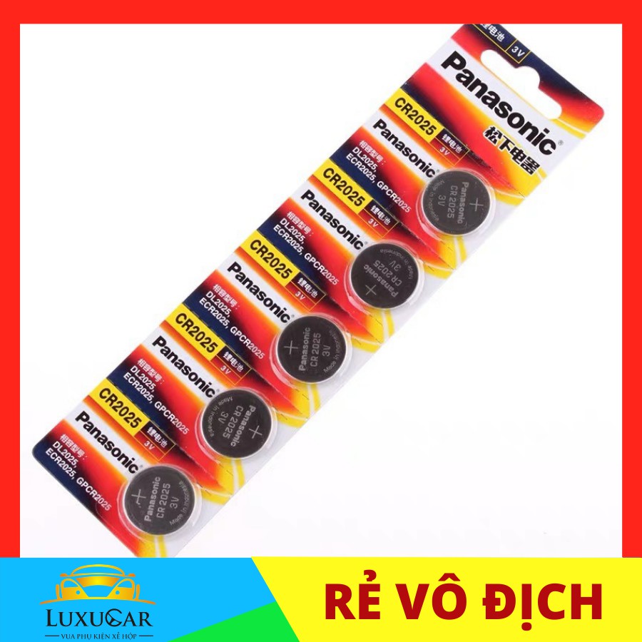 Pin khuy cúc áo, pin nút áo Panasonic CR2032, CR2025, CR2016, CR1632, CR1220, CR1620 3V Lithium Made in Indonesia