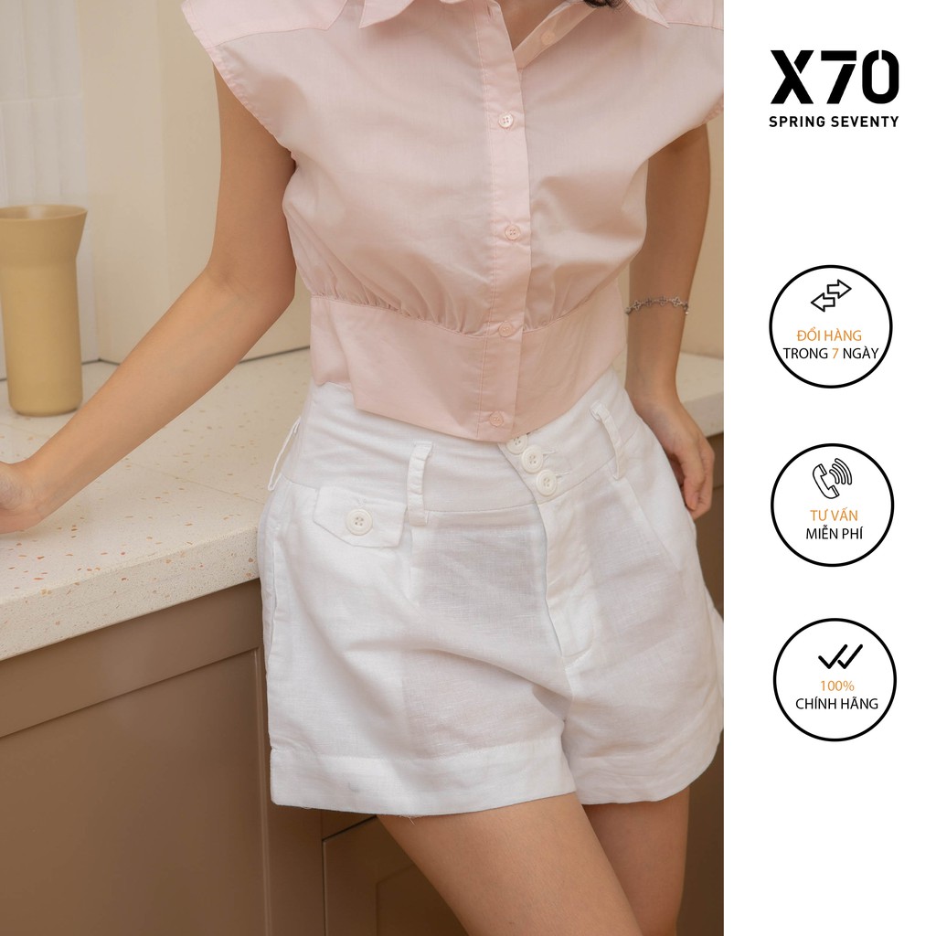 Quần Short Nữ Linen Thời Trang X70 - 04530001