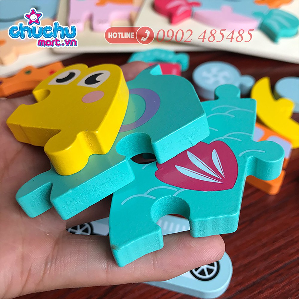 [Mã LIFETOYS1 giảm 30K đơn 99K] Đồ Chơi Ghép Hình Nổi 3D Bằng Gỗ Cho Bé Phát Triển