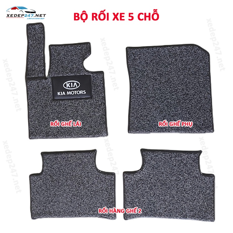 Bộ thảm rối lót chân ô tô 5 chỗ dành cho xe Hyundai Creta, Accent, Avante, Tucson
