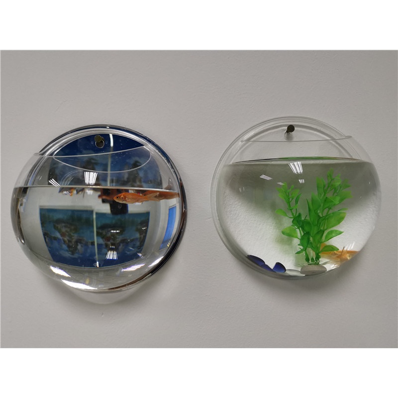 Bể Cá Gắn Tường Ba Màu Sắc Hình Cầu Bằng acrylic Sáng Tạo