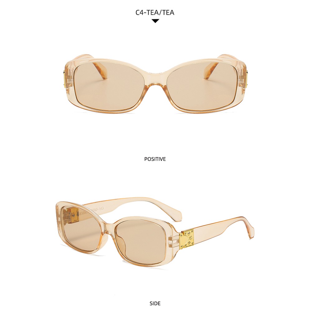 Kính mát gọng oval phong cách Âu Mỹ 2021 thời trang