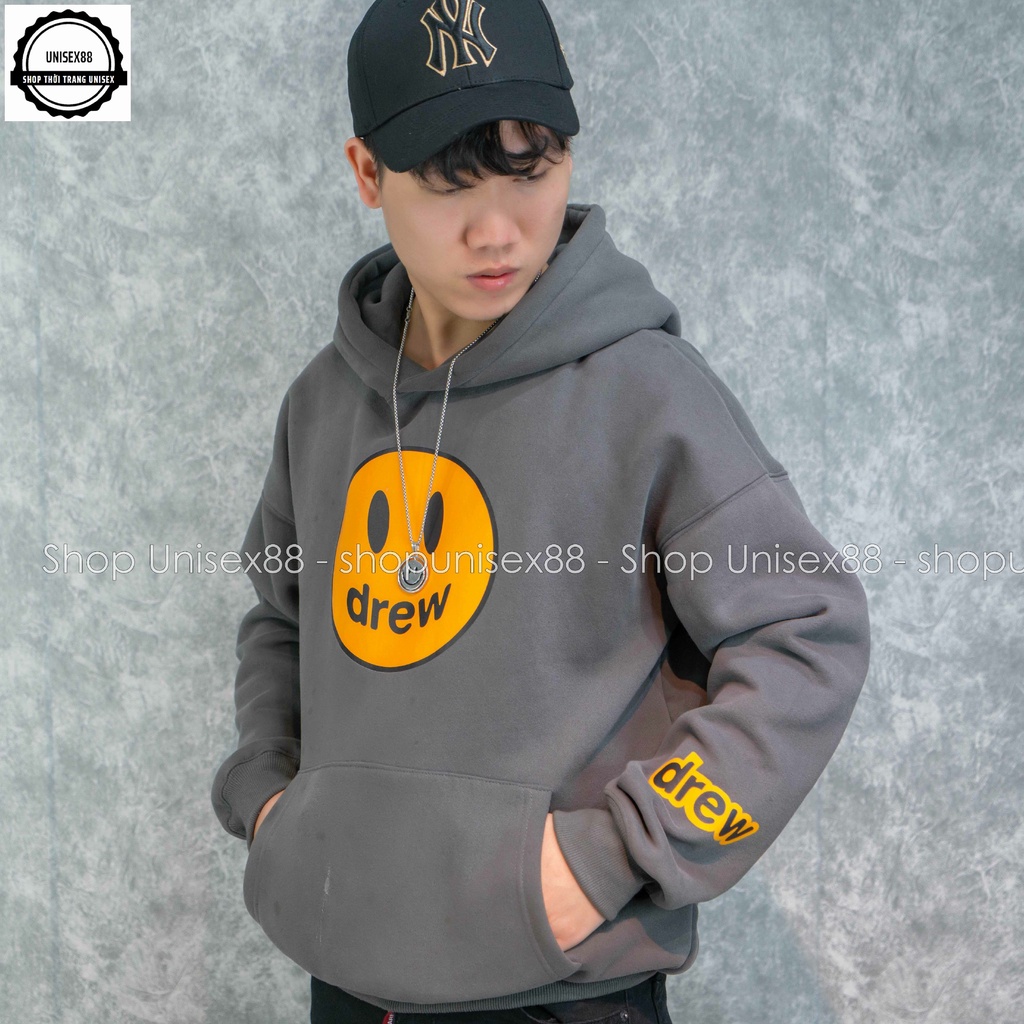 Aó Hoodie drew chất liệu nỉ siêu dày,cực ấm.