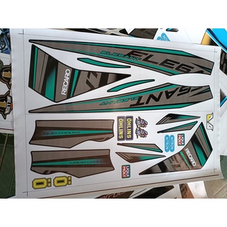 Tem rời elegant 2019 xanh lục bảo đen